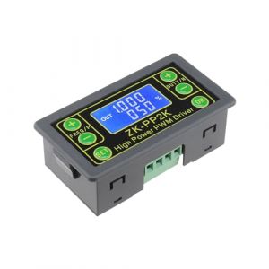 YINETTECH Contr&ocirc;leur de vitesse de moteur PWM ZK-PP2K PWM G&eacute;n&eacute;rateur de fr&eacute;quence d'impulsion DC 3,3 ~ 30 V 12 V 24 V LCD Module de cycle de fr&eacute;quence d'impulsion pour g&eacute;n&eacute;rateur de signal (E-NETTECH, neuf)