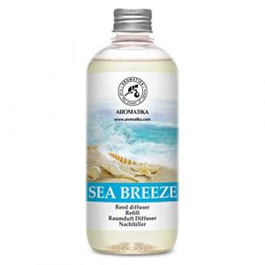 Recharge Diffuseur Roseaux de Brise de Mer 500ml - Reed Diffuser Refill Sea Breeze - Recharge pour Diffuseur d'arômes - Aromathérapie - Desodorisant Maison - Parfum Frais et de Longue Durée (AROMATIKA trust the power of nature, neuf)