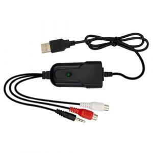 Jerilla Carte de Capture Audio USB 2.0 pour Cassettes Vers Convertisseur MP3, Interface St&eacute;r&eacute;o 3.5mm, R/L Compatible avec Windows XP/7/8/10 et Mac OS 10.14 (Henghx, neuf)