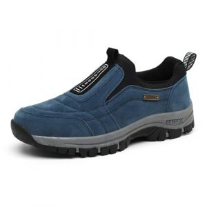 ACosySch Chaussure de Marche Homme sans Lacets Baskets de randonnée en Plein air Chaussures de randonnée à Enfiler pour Homme Chaussures orthopédiques Chaussures légères pour Le Travail (ACosySch, neuf)