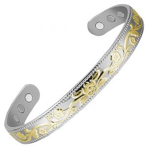 MagEnergy Bracelet magnétique en cuivre pour femme, 99,99 % cuivre pur avec 3500 aimants Gauss, bracelets réglables avec boîte à bijoux, Métal (HKMAAS-UK, neuf)