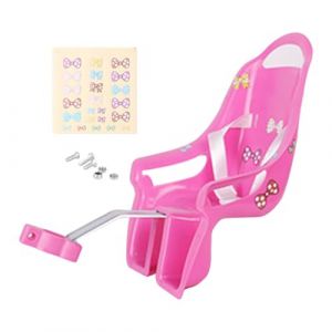 Siège De Vélo pour Filles, Vélo Amusant pour Enfant, Siège De Décoratif De Vélo, Porte Poupee Velos avec Autocollants, Compatible avec Les Poupées Et Les Animaux en Peluche De Taille Standard (yuanler, neuf)