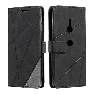 SONWO Coque pour Sony Xperia XZ3, Etui en Cuir PU Portefeuille Housse Fermeture Magn&eacute;tique und Flip pour Sony Xperia XZ3, avec Fermeture Magn&eacute;tique, Noir (SONWO EU STORE, neuf)