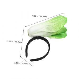 VALICLUD Bandeau chou chinois bandeau de chou Bande de cheveux mignon adultes Accessoires de cheveux pour les adolescentes bandeaux uniques Bandeau adulte bandeaux de légumes résine Vert (Sudersana, neuf)