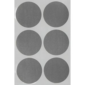 Royal Green Lots de 48 autocollants ronds de 50 mm - Couleurs assorties : rouge, bleu, vert, jaune, violet, orange, marron et rose - Facile &agrave; d&eacute;coller 72-Pack gris (RoyalGreenMarketEU, neuf)