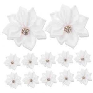 Beatifufu 100pièces Fleurs Avec Strass Pour Accessoires De Cheveux Décorations Multifonctionnelles Pour Coiffures Et Artisanat (Camprilli, neuf)