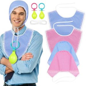 Veemoon 2 Ensembles Deguisement B&eacute;B&eacute; Drole Adulte Costumes Sucette B&eacute;B&eacute; Cosplay Accessoires Deguisement Gros Bebe Adulte - Costumes Tissu Doux - pour Tenues Festives Occasions Sp&eacute;Ciales (ZZYiX, neuf)
