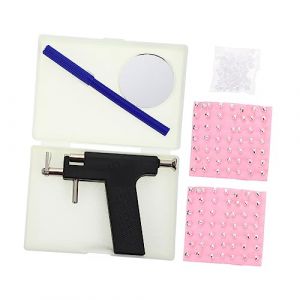 UKCOCO 1 ensemble Kit de Perçage Oreilles Professionnel Outil de Perçage Simple pour Oreilles et Nez avec Piercings Facile à Utiliser à Domicile ou Salon (Fruitscher, neuf)