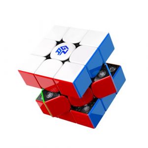 GAN V100 Maglev UV Speed Cube 3x3 Magn&eacute;tique, Cube Magique Positionnement Omnidirectionnel, Cube De Vitesse Magn&eacute;tique 64g L&eacute;ger, Casse T&ecirc;te Adulte Enfant, Surface Int&eacute;rieure Noire 55mm (GAN Cube FR, neuf)
