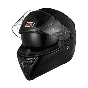 ORIGINE Casque de Moto intégral homologué ECE avec visière (Solid Matt Black, XL) (H&H Sports Protection srl, neuf)