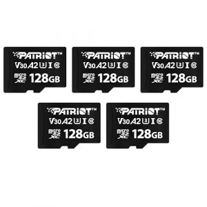 Patriot VX Series 128 Go Micro SDXC V30 A2 UHS-I U3 4K UHD Memory Card 5 Pack - PSF128GVX32MCX5 (Patriot Memory France, neuf)