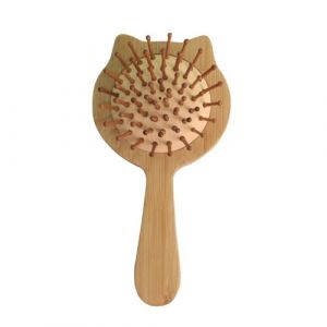 Brosse &agrave; cheveux en bambou pour b&eacute;b&eacute; - Brosse de massage pour enfants - Brosse &agrave; cheveux pour b&eacute;b&eacute; - Brosse &agrave; cheveux pour nouveau-n&eacute;s - Brosse &agrave; cheveux douce pour b&eacute;b&eacute; (SLonguo, neuf)