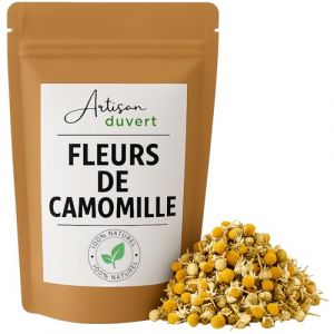 Fleurs Enti&egrave;res de Camomille &ndash; Plantes Naturelles S&eacute;ch&eacute;es pour Infusions, Tisanes, Parfum et D&eacute;coration L'Artisan du Vert (50g) (L'Artisan du Vert, neuf)