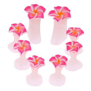 S&eacute;parateur d'orteils en forme de fleur - 21 g - S&eacute;parateurs d'orteils souples - S&eacute;parateurs d'orteils r&eacute;utilisables - S&eacute;parateurs d'orteils pratiques - Outils en silicone pour les amateurs de manucure (taolit, neuf)