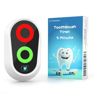 Brossage des Dents Minuteur pour Enfants 2 à 3 Minutes, Minuteur de Cadeau Amusant pour Enfants, Minuteur Magnétique Imperméable à l'eau pour entraîneur d'entraînement pour Enfant (Blanc) (HW Technology Direct, neuf)