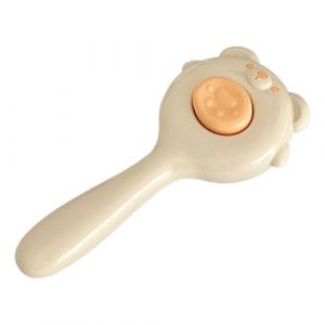 KYm338 Kit de toilettage pour animaux de compagnie : brosse anti-poils de chat et brosse de massage autonettoyante en un clic pour chats et chiens (jaune, taille unique) (H.eternal, neuf)