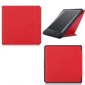 &Eacute;tui pour liseuse Kobo Forma 8" en cuir PU de qualit&eacute; sup&eacute;rieure avec fermeture magn&eacute;tique et fonction veille/r&eacute;veil automatique pour liseuse Kobo Forma 8" (rouge) (shaofeng store, neuf)