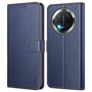 Ganbary Coque pour Honor Magic 7 Lite, [Housse en Cuir PU Premium] [Etui à Rabat] [Pochette de Portefeuille], Étui de Protection pour Honor Magic 7 Lite - Bleu Foncé (Ganbary, neuf)