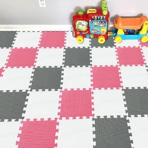 YIMINYUER® 25 Morceaux (30cmx30cmx1cm Chaque Morceau), Tapis De Puzzles Mousse Enfant, Jeu Bebe Dalle Mousse, Tapis De Sol R01R09R12G301025 (YIMINYUER TOYS, neuf)