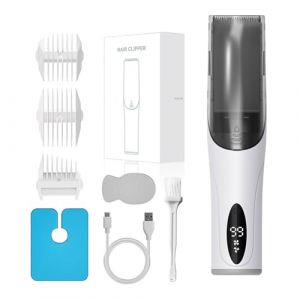 Tondeuse à cheveux électrique silencieuse pour nourrissons 3 pièces avec peignes sans fil Design intégré Ventouse sans danger Tondeuse pour bébé Tondeuse pour bébé Tondeuse pour peaux sensibles (guangzhoubocikejiyouxiangongsi, neuf)