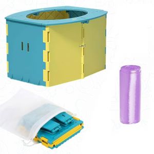 Aatpuss Pot Portatif, Pot Portatif Pour Enfants, Pot Pour Enfants en Voyage, Toilettes Portables Pliables et Toilettes Portables Pour Enfants, Toilettes Portables Pour Voyager Avec Des Enfants (lushyp, neuf)