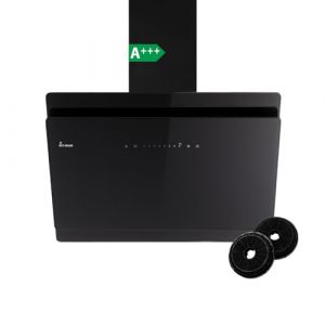 KKT KOLBE A+++ SOLO8005S Hotte aspirante 80 cm 782 m&sup3;/h | Convection | &Eacute;vacuation | Sans t&ecirc;te | Hotte murale | Noir | Verre | Retour automatique | SensorTouch | &Eacute;clairage LED (KKT-KOLBE, neuf)