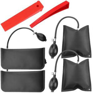 4 Pi&egrave;ces Coussin de Montage: HOMURY Gonflable Air Wedge Pump, Coussin d'air de Levage, Outils &agrave; Main Bricolage Inflable pour Installation des Portes Fen&ecirc;tres R&eacute;paration Automobile (Chargement 200 KG) (CAUSEWAY CONSTRUCTINO, neuf)
