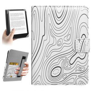 HoYiXi Universel &Eacute;tui pour 6.8'',7" E-Book Reader Compatibilit&eacute; Pocketbook/Tolino/Sony/Kindle Paperwhite/Kobo Clara HD/Kobo Clara 2E,6-7 Pouce eReader Cover Case, Montagne Blanc (Somei, neuf)