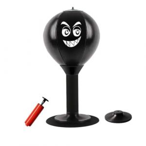 Fun Punch Rage Bag, Punching Ball, Sac De Frappe Debout, Mini Sac De Frappe DeTable Anti-Stress, avec Une Forte Ventouse, pour Adultes, Enfants,Noir (newmaolei2025, neuf)
