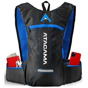 Atacama Sac Hydratation Running (Poche a Eau 2L en Option) - Sac Trail Running Homme Femme Léger - Sac a Dos de Course a Pied - Sac a Dos VTT Hydratation - Sac a Dos Velo Gourde - Sac VTT pour Trail (DS e-Sales GmbH, neuf)