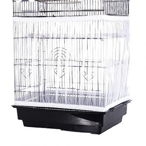 Couverture De Cage &Agrave; Oiseaux R&eacute;glable,Housse Cage Oiseau,Jupe De Cage &Agrave; Perroquet,Attrape-Graine Plume,Housse De Protection En Maille,Jupe Cage Oiseaux,Ventil&eacute; Est Antipoussi&egrave;re(Blanc,XL,150-200CM) (zhangyuxindeouzhoudianpu, neuf)