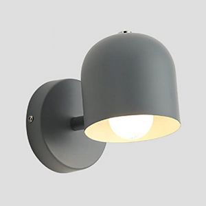 Mengjay Metal Applique Murale Abat-jour Lampe de Mur Murale Applique Murale Luminaire Moderne avec abat-jour Contemporain en M&eacute;tal R&eacute;glable Lampe Murale pour Chambre Cuisine Restaurant (Gris) (Mengjay, neuf)