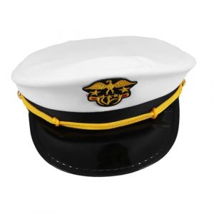 LIFKOME Chapeau De Personnalisé Pour Garçon Fille Chapeau Marin Nautique Brodé Accessoire De Costume Pour Fête à Thème Élégant Et Confortable (Lmposing, neuf)