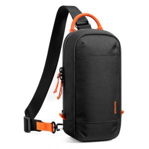 tomtoc Sac &agrave; bandouli&egrave;re Sling Bag pour Nintendo Switch 2 Console 2025, Housse de Protection Etui Sacoche de voyage protectrice avec 8 Cartouches de Jeux, Convient pour chargeur et accessoires, Nori (tomtoc EU Official, neuf)