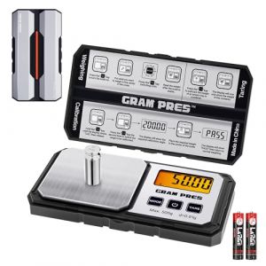 GRAM PRES Balance numérique de poche 500 g x 0,01 g de précision, petite balance portable de haute précision avec poids numérique en grammes et oz, pour bijoux, diamants, flèches, poudre et (Gepusai, neuf)