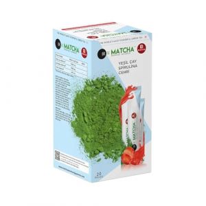 Thé Matcha Premium Japonais – Thé vert en poudre avec spiruline & arôme fraise – 20 sachets (GoodMarkt, neuf)