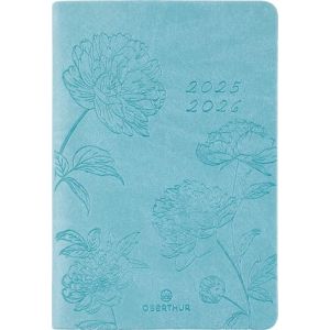 Oberthur - 1 Agenda Semainier - Collection Summerside Vert Turquoise - Août 2025 à Juillet 2026 - Format 10 x 15 cm (Papeterie Libellus, neuf)
