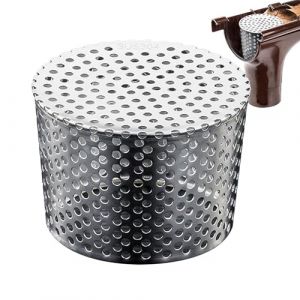 Protections De Goutti&egrave;res en M&eacute;tal, Crapaudine De Goutti&egrave;re Filtre Gouttiere en Acier Inoxydable, Grille De Ventilation Et De Drainage De Toit Conique en M&eacute;tal， Filtre Anti-Blocage De Toit Maille (SYlingtian, neuf)