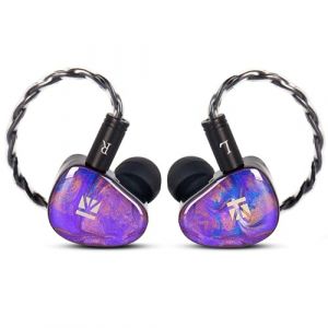keephifi KBEAR KB02 &Eacute;couteurs Intra-Auriculaires filaires,&Eacute;couteur IEM Pi&egrave;ce &eacute;lastique Conduction osseuse,Deep Bass,Casque en r&eacute;sine de pulv&eacute;risation d&rsquo;Huile imprim&eacute; en 3D pour Chanteur,Musicien (KEEP HIFI, neuf)