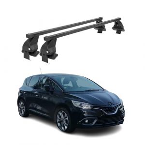 Barres Transversales Menabo Compatible avec Renault Scenic IV 2017-2024 Noir (Autopieces-online, neuf)