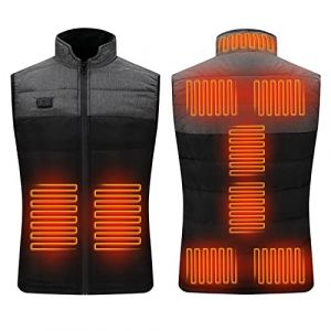 Veste Chauffante Homme Usb, Gilet Chauffant Moto, Doudoune Chauffante Sans Manche Femme, Blouson Chauffant Gilet De Chasse Homme Thermique V&ecirc;tements Chauffants &eacute;lectriques Hiver 9 Zones Intelligent (JNDMYCAL, neuf)