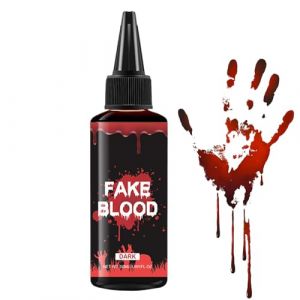 Faux sang d'Halloween - 50 ml - Accessoires de d&eacute;guisement pour le cr&eacute;ateur de contenu - Mascarisateur - Spectacles sur sc&egrave;ne - S&eacute;ances photo scolaires (feishistore, neuf)