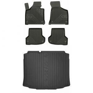 MOTOS Kit de tapis de voiture et de tapis de coffre en caoutchouc pour Audi A3 8P 2003-2013 Am&eacute;liorez votre confort de voyage avec tapis antid&eacute;rapant voiture 3D- Tapis de sol voiture tous temps, prote (MOTOS EU, neuf)