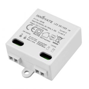 INNOVATE LED transformateur mini 0-10W | 12V CC convertisseur de tension basse | petit Transfo LED 50/60Hz | 230V CA convertisseur 12V CC | LED Driver 12V DC | Alimentation pour ruban LED et lampe LED (Innovate, neuf)