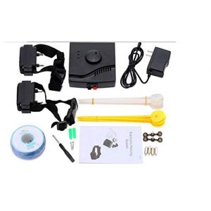 Cloture Electrique pour 2 Chien, Recharger Cl&ocirc;tures Anti-Fugue pour Chiens- Cloture Electrique Cloture pour Chien Electrique Etanche et Cl&ocirc;tures sans Fil pour 2 Chiens, Fil De Limite de 300 M&egrave;tres (LOVESELL, neuf)