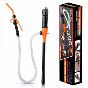 Pompe de Transfert &Eacute;lectrique sur Batterie, Pompe &agrave; Carburant, Pomp Siphon Portable pour Liquides, Pompes &agrave; Gasoil avec Tuyau, 3,5 GPM pour Essence, Diesel (sacrejin, neuf)