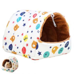 VAEIORP 1 Pi&egrave;ce Lit Lavable pour Cochon d'Inde, Douillet et Confortable, Maison pour Petits Animaux, Cabane pour Lapin Nain, Chinchilla, H&eacute;risson, Furet (shenzishumaoyi, neuf)