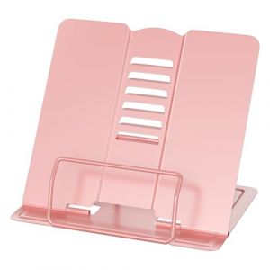 Newpop Rose Support Livre, Porte Partitions, Lutrin de Lecture, Reposes de Recettes Cuisine, R&eacute;glable Pupitre de Lectures Ouvert, Tenirs Livres pour Lire au Lit, Book Stand Multifonctionnelle, M&eacute;tal (amine ecommerce, neuf)