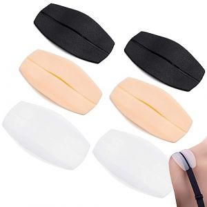 Tadipri Lot De 6 Coussinets Antidérapants En Silicone Pour Bretelles De Soutien-Gorge, Soulagent La Douleur Des Épaules, Couleur De La Peau, Noire, Blanche (xuyangouzhoudianpu, neuf)