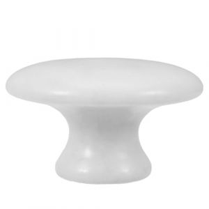 VILLCASE Bâtonnet de Massage Facial en Jade Blanc Forme Champignon Outil de Soin Peau Anti-Gonflement pour Visage et Cou Pierre Gua Sha Naturelle pour Massage Chaud et Froid Spa (Farrar Fae, neuf)